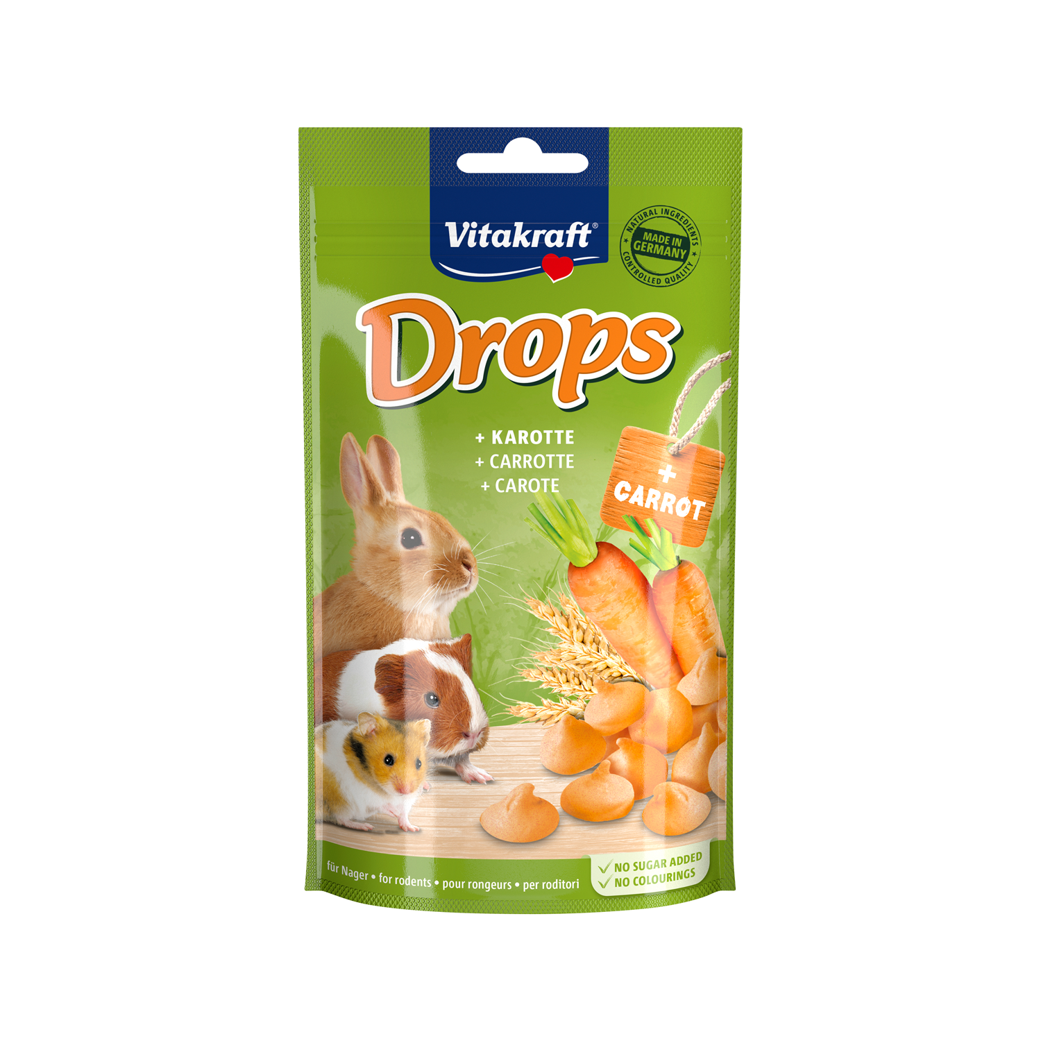 Vitakraft Drops Kaninchen & Nagetier - Karotte - 75 g von Vitakraft