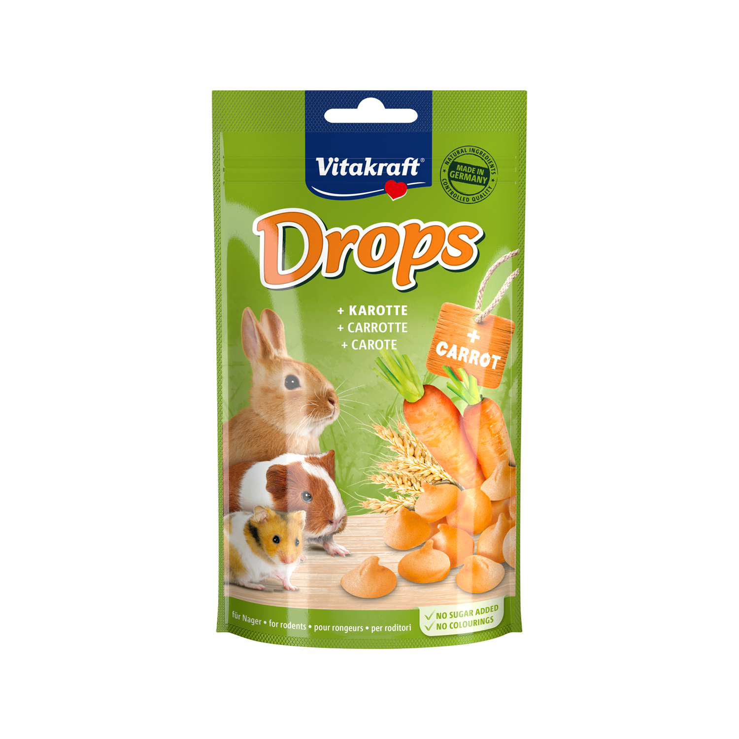 Vitakraft Drops Kaninchen & Nagetier - Karotte - 75 g Vitakraft Drops Kaninchen & Nagetier - Karotte - 75 g von Vitakraft