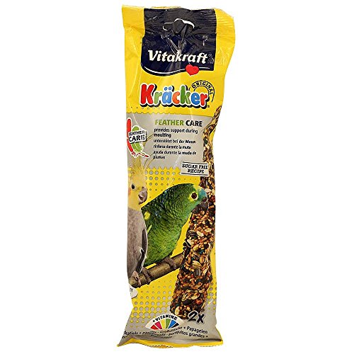 Vitakraft Feather Care Federpflege-Kräcker für Vögel und Papageien, unterstützt Haustiere in der Mauser von Vitakraft