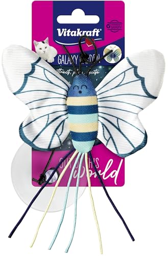 Vitakraft Galaxy Garden Schmetterling, Katzenspielzeug Katzenminze, interaktives Spielzeug für Katzen (1 Stück) von Vitakraft