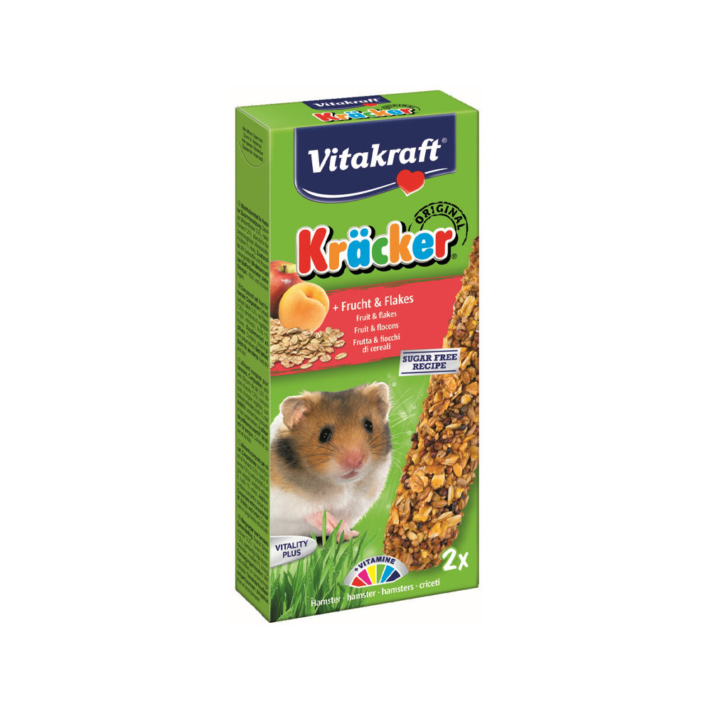 Vitakraft Hamster Kräcker - Frucht & Flakes - 2 Stück von Vitakraft
