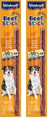 Vitakraft Hundesnack Beef Stick Original Pute (1x 1 Stück) (Packung mit 2) von Vitakraft