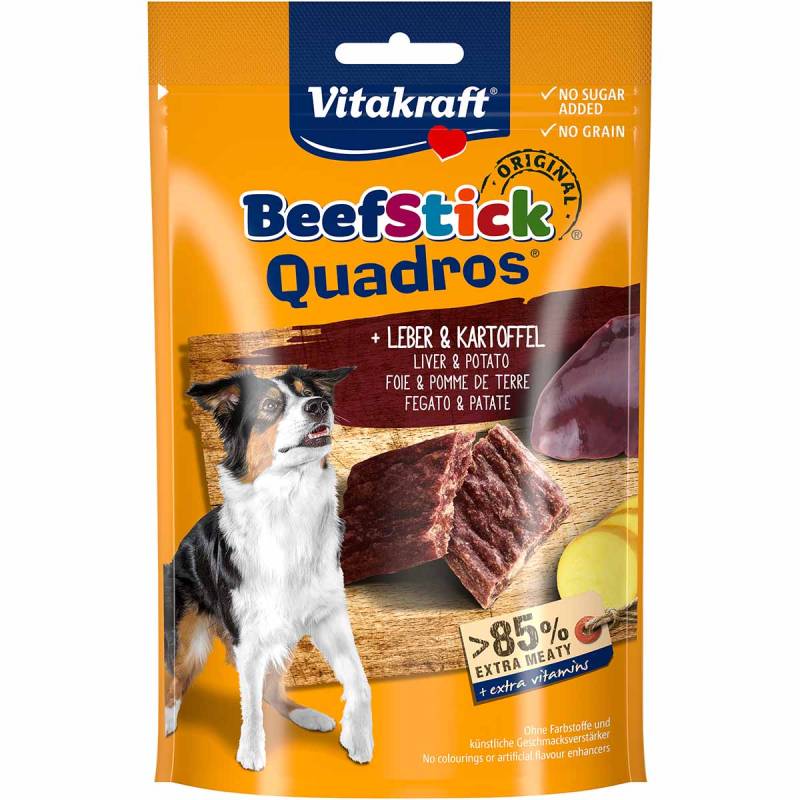 Vitakraft Hundesnack Beef-Stick Quadros Leber & Kartoffel von Vitakraft