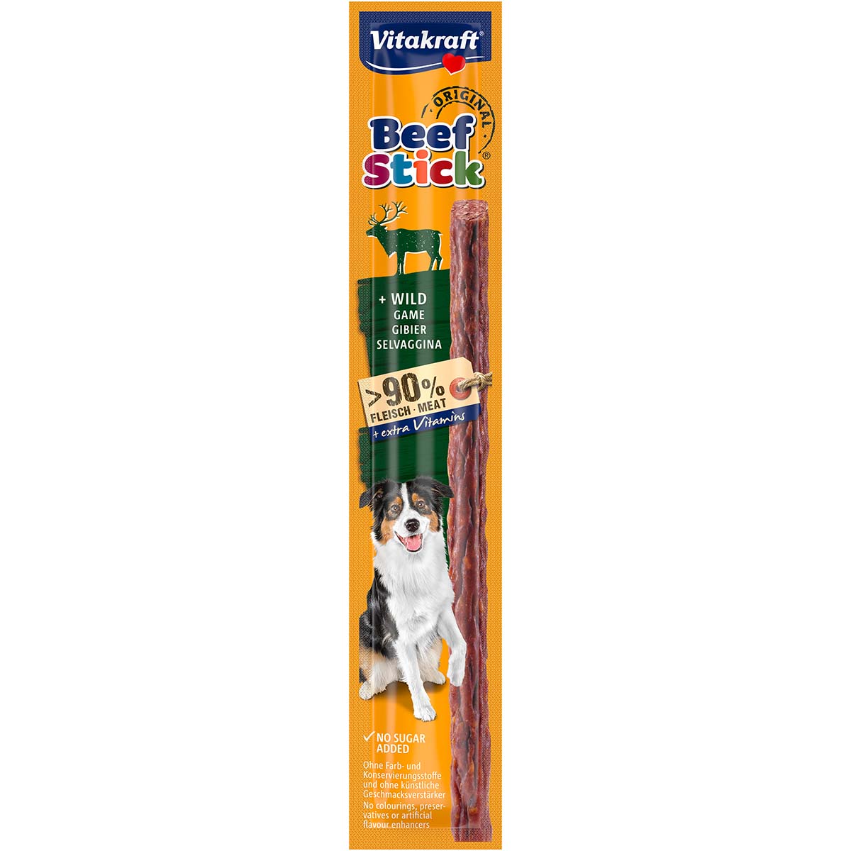 Vitakraft Hundesnack Beef-Stick mit Wild 50 Stück Vitakraft Hundesnack Beef-Stick mit Wild 50 Stück von Vitakraft