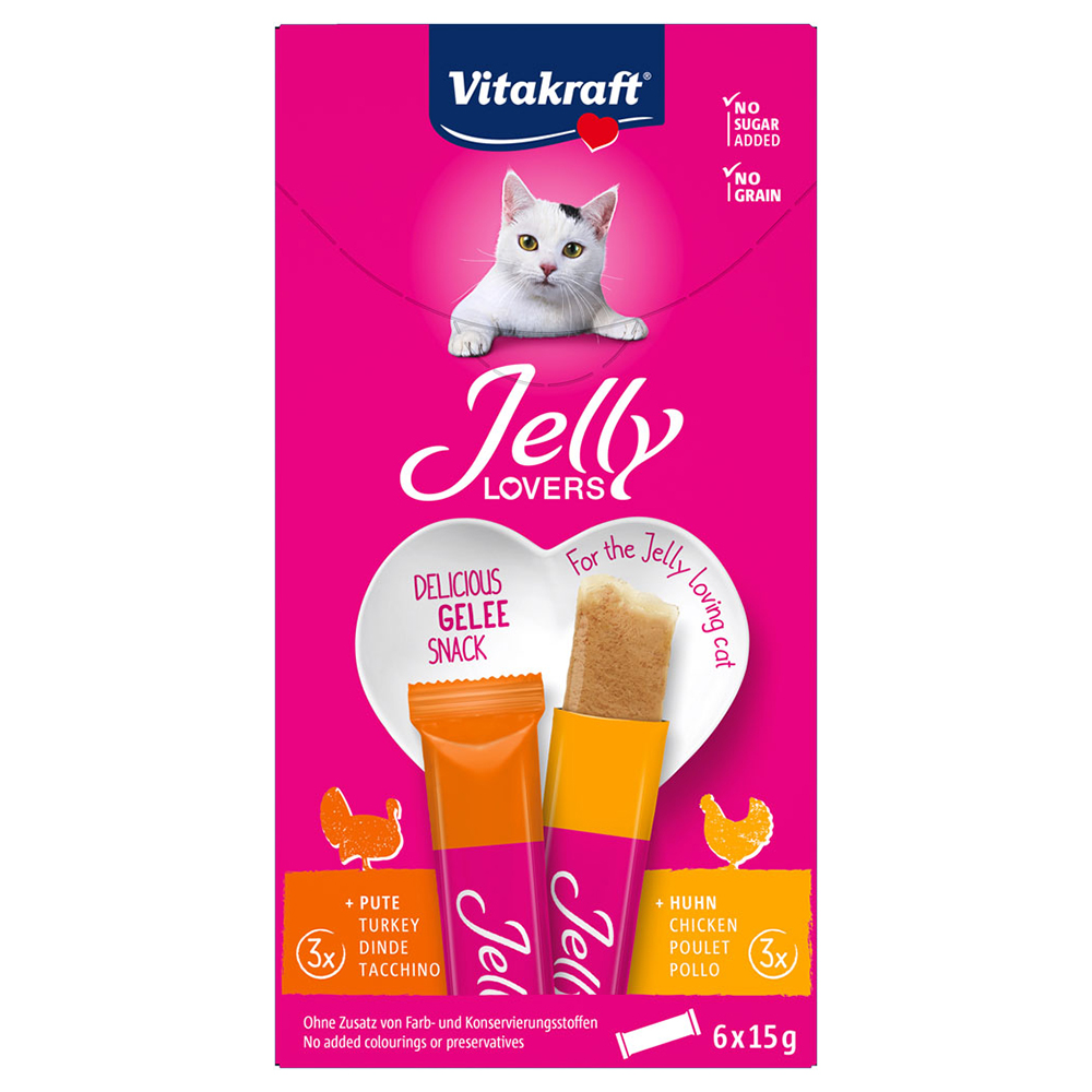 Vitakraft Jelly Lovers Huhn & Pute - 6 x 15 g von Vitakraft
