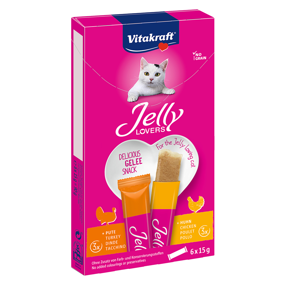 Vitakraft Jelly Lovers Huhn & Pute -Sparpaket 24 x 15 g von Vitakraft