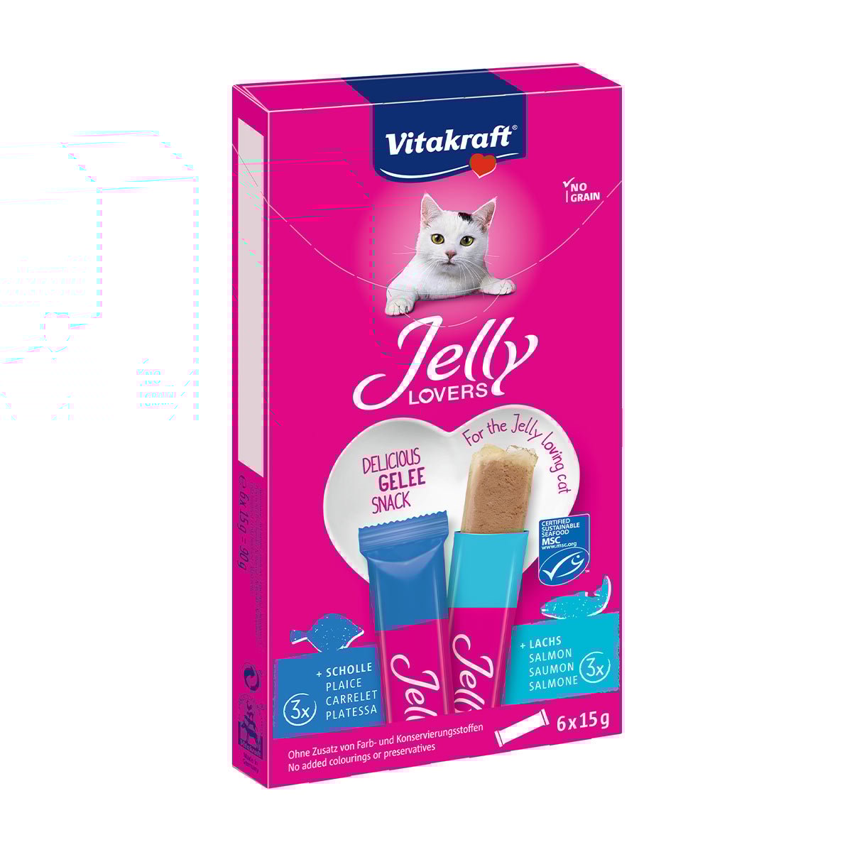 Vitakraft Jelly Lovers Lachs und Scholle 66x15g Vitakraft Jelly Lovers Lachs und Scholle 66x15g von Vitakraft