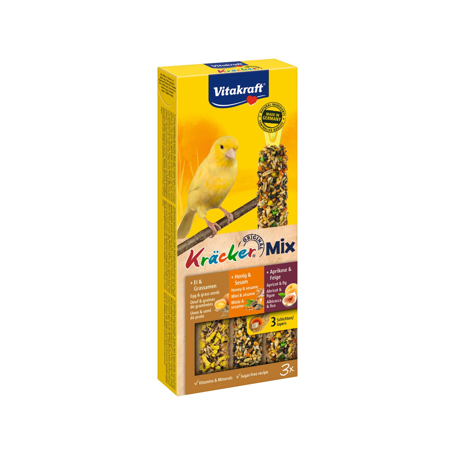Vitakraft Kanarie Kräcker 3 in 1 - 3 x 1 Stück Vitakraft Kanarie Kräcker 3 in 1 - 3 x 1 Stück von Vitakraft