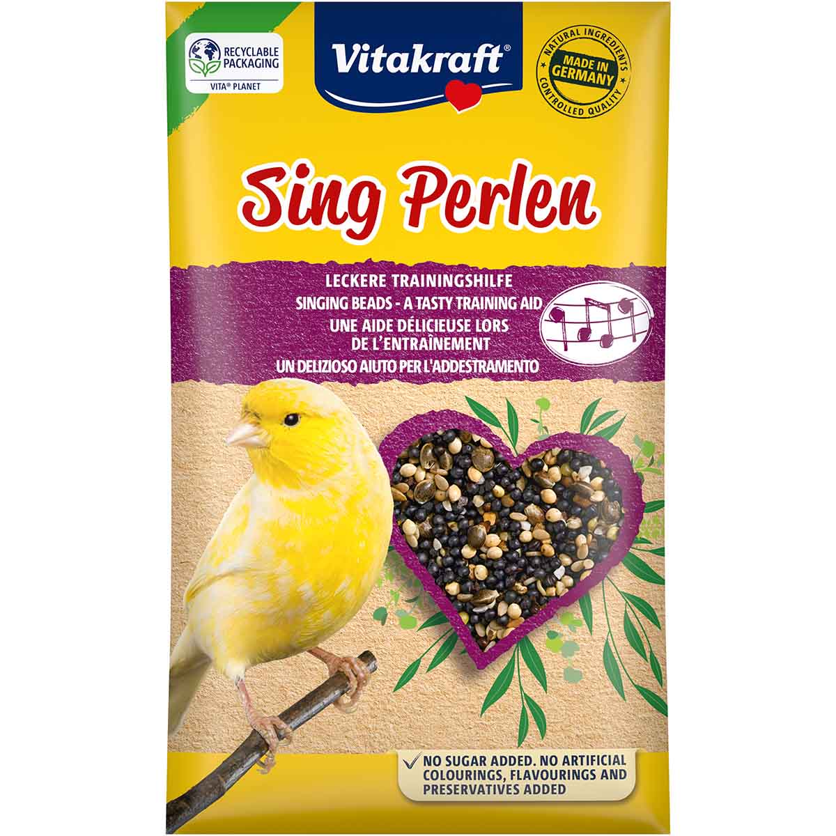 Vitakraft Kanarienvogel Sing-Perlen 5x20g Vitakraft Kanarienvogel Sing-Perlen 5x20g von Vitakraft