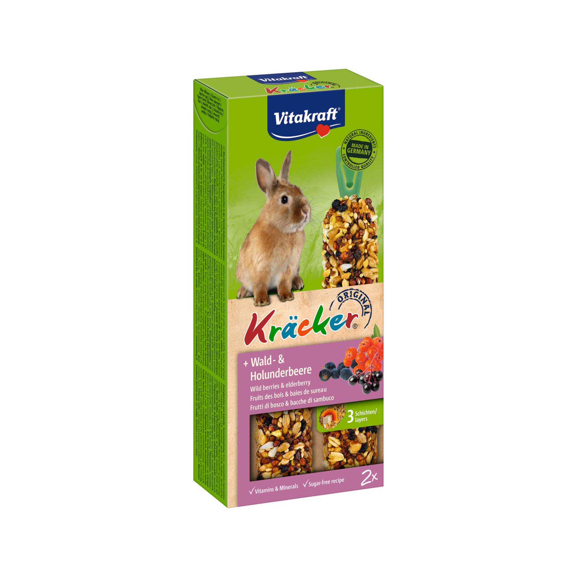 Vitakraft Kaninchen Kräcker - Wald- & Holunderbeere - 2 Stück Vitakraft Kaninchen Kräcker - Wald- & Holunderbeere - 2 Stück von Vitakraft