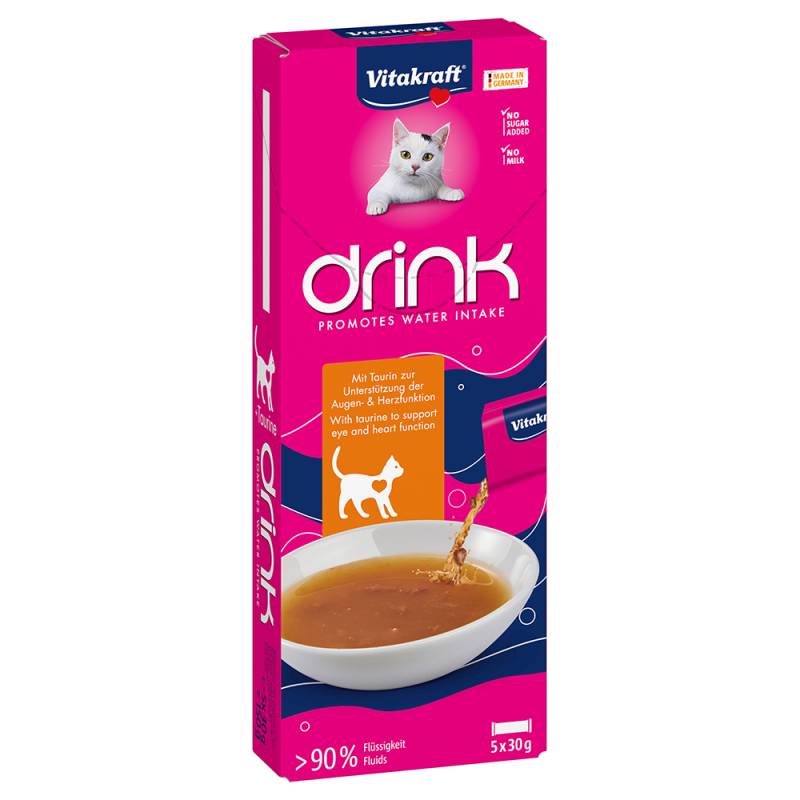 Vitakraft Katzen-Drink mit Huhn und Taurin - Sparpaket: 45 x 30 g von Vitakraft