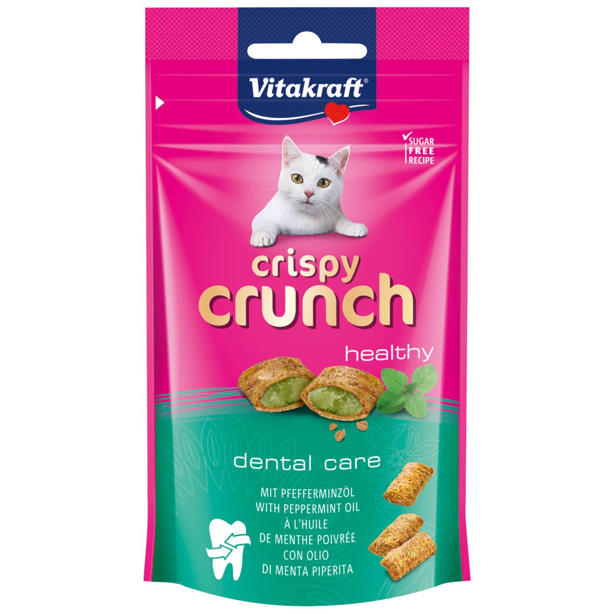 Vitakraft Katzensnack Crispy Crunch Dental mit Pfefferminzöl 8x60g Vitakraft Katzensnack Crispy Crunch Dental mit Pfefferminzöl 8x60g von Vitakraft