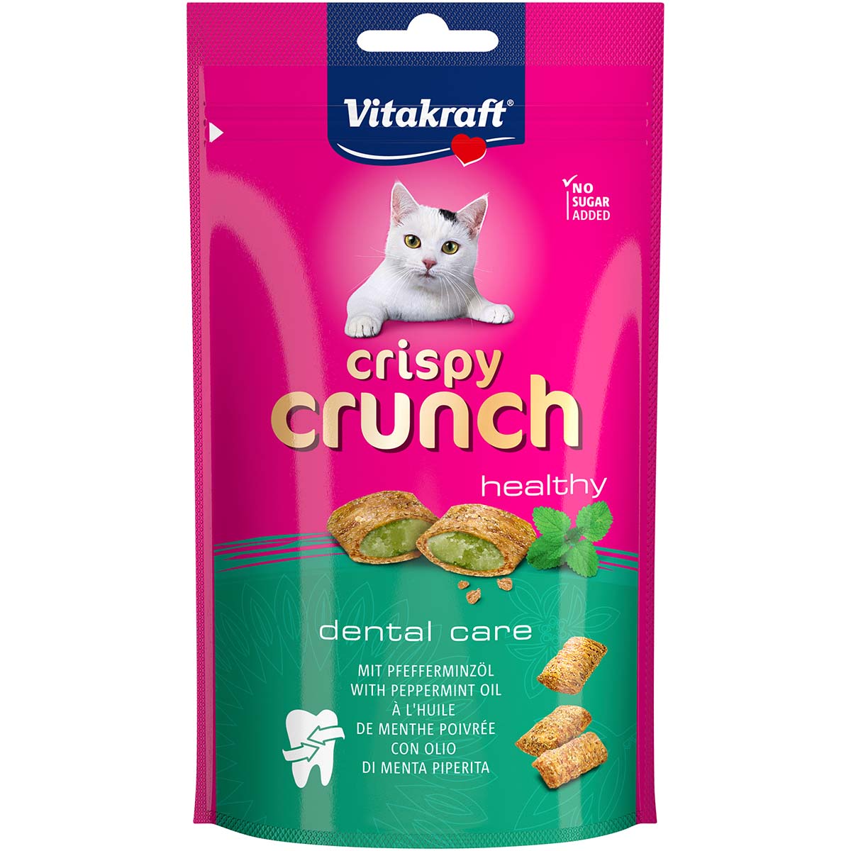 Vitakraft Katzensnack Crispy Crunch Dental mit Pfefferminzöl 8x60g Vitakraft Katzensnack Crispy Crunch Dental mit Pfefferminzöl 8x60g von Vitakraft