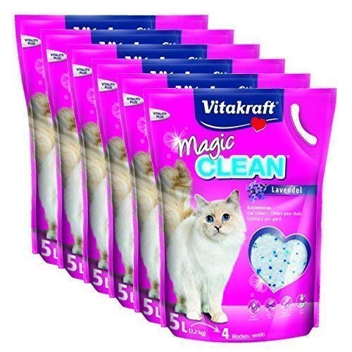 Vitakraft Katzenstreu Magic Clean Lavendel - 6 x 5 Liter von Vitakraft