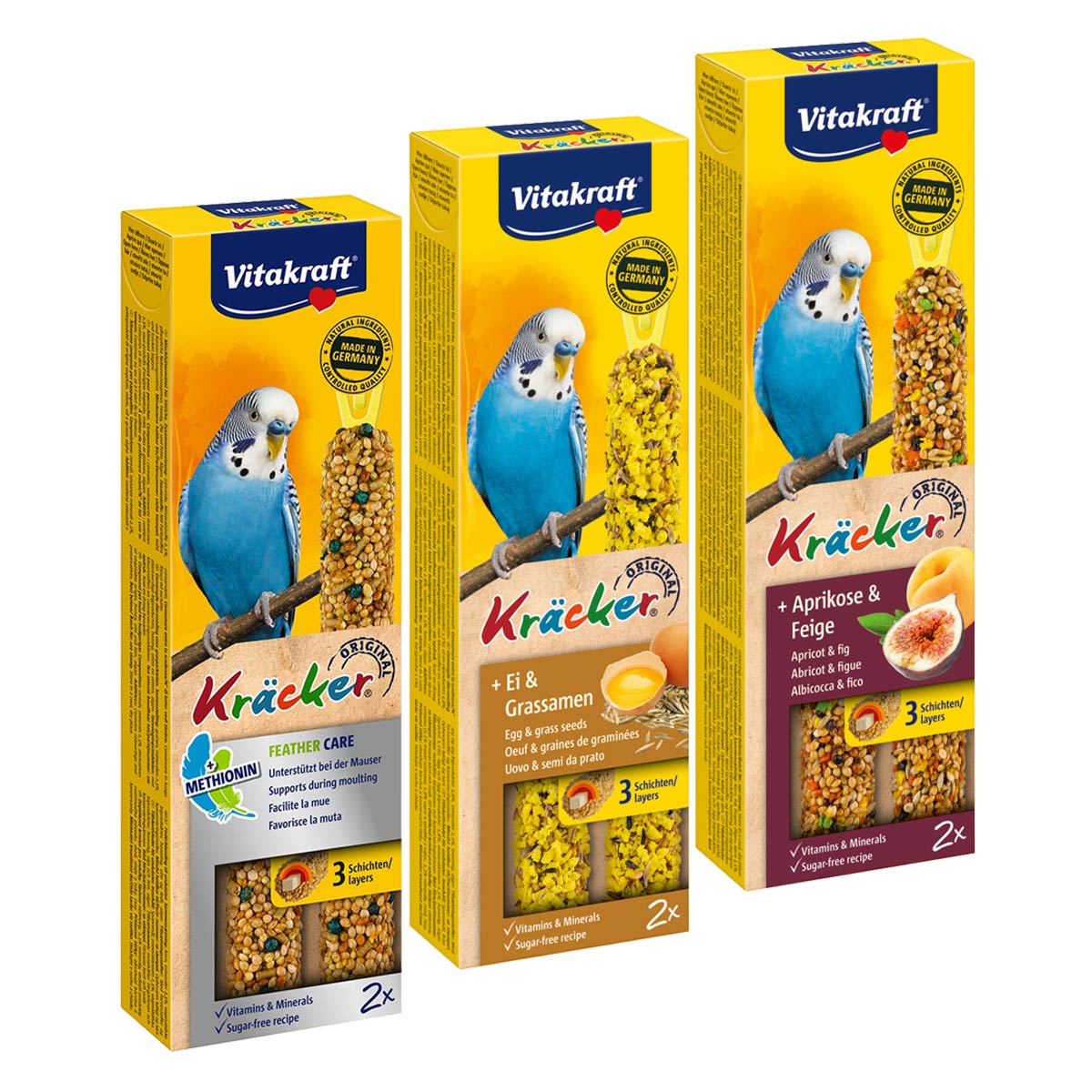 Vitakraft Kräcker Mixpaket Wellensittich 6x2 Stück Vitakraft Kräcker Mixpaket Wellensittich 6x2 Stück von Vitakraft
