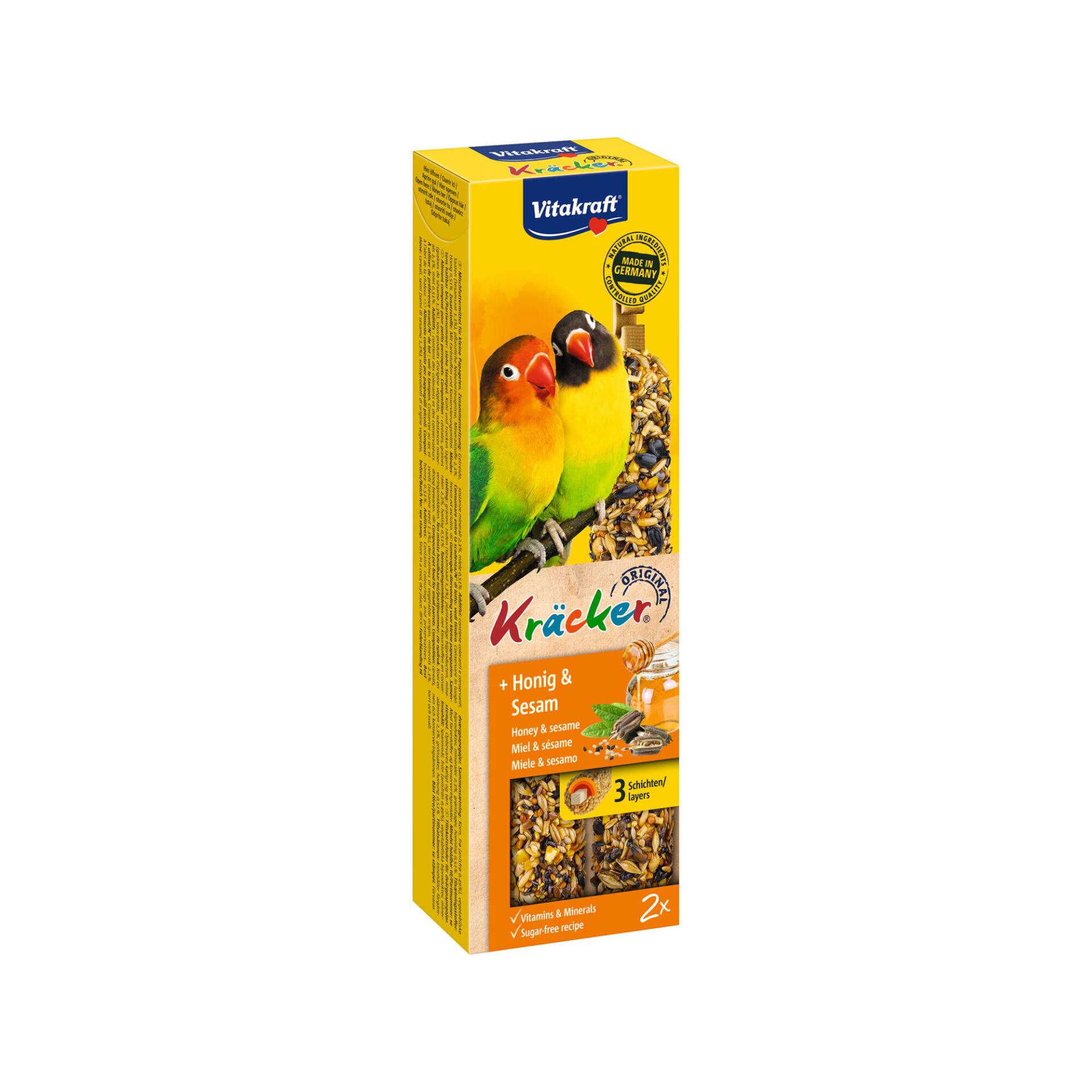 Vitakraft Kräcker Original Agapornis - Honig & Sesam - 3 x 2 Stück Vitakraft Kräcker Original Agapornis - Honig & Sesam - 3 x 2 Stück von Vitakraft