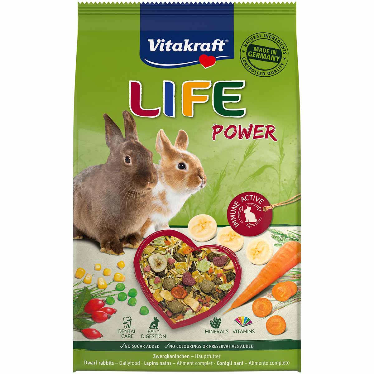 Vitakraft LIFE Power Zwergkaninchen 2x1,8kg Vitakraft LIFE Power Zwergkaninchen 2x1,8kg von Vitakraft