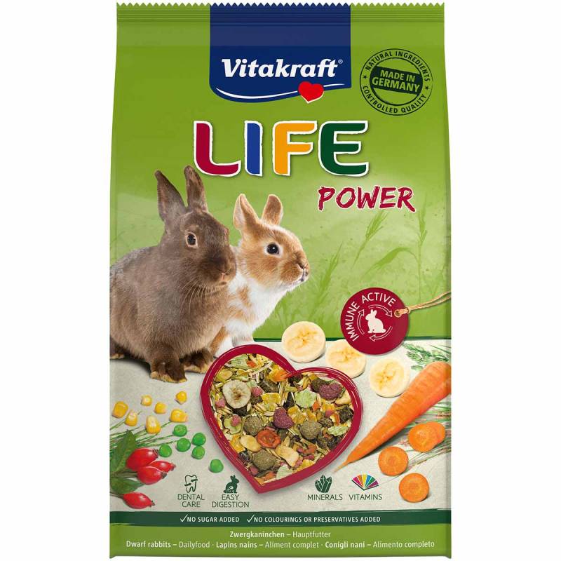 Vitakraft LIFE Power Zwergkaninchen 2x1,8kg von Vitakraft