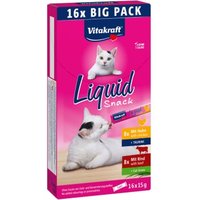 Vitakraft Liquid Snack Multipack 16x15 g von Vitakraft