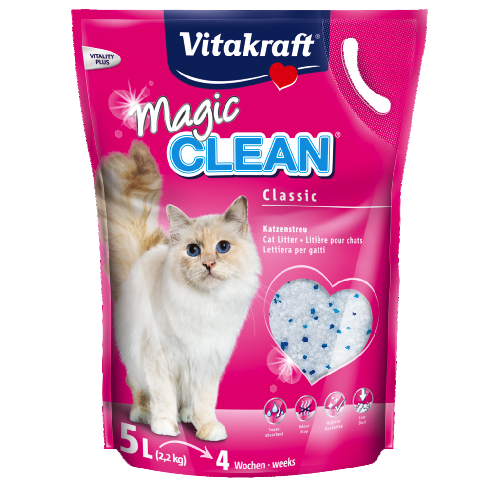 Vitakraft Magic Clean Silikatstreu -Sparpaket 3 x 5 l von Vitakraft