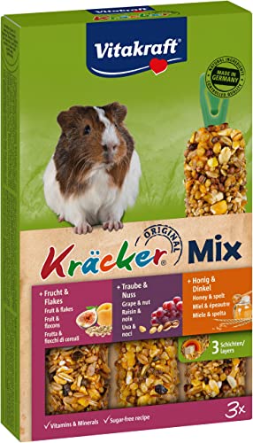 Vitakraft Nagersnack Meerschweinchen Kräcker Trio Honig,Nuss,Frucht, 1x 3St Vitakraft Nagersnack Meerschweinchen Kräcker Trio Honig,Nuss,Frucht, 1x 3St von Vitakraft