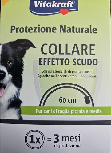Vitakraft Natürlicher Schutz Halsband mit Schild-Effekt 60 cm für kleine und mittelgroße Hunde 1 Stück Vitakraft Natürlicher Schutz Halsband mit Schild-Effekt 60 cm für kleine und mittelgroße Hunde 1 Stück von Vitakraft