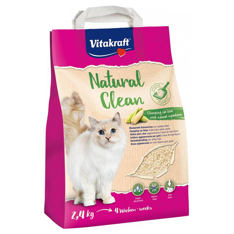 Vitakraft Natural Clean Maisstreu - 2 x 2,4 kg von Vitakraft