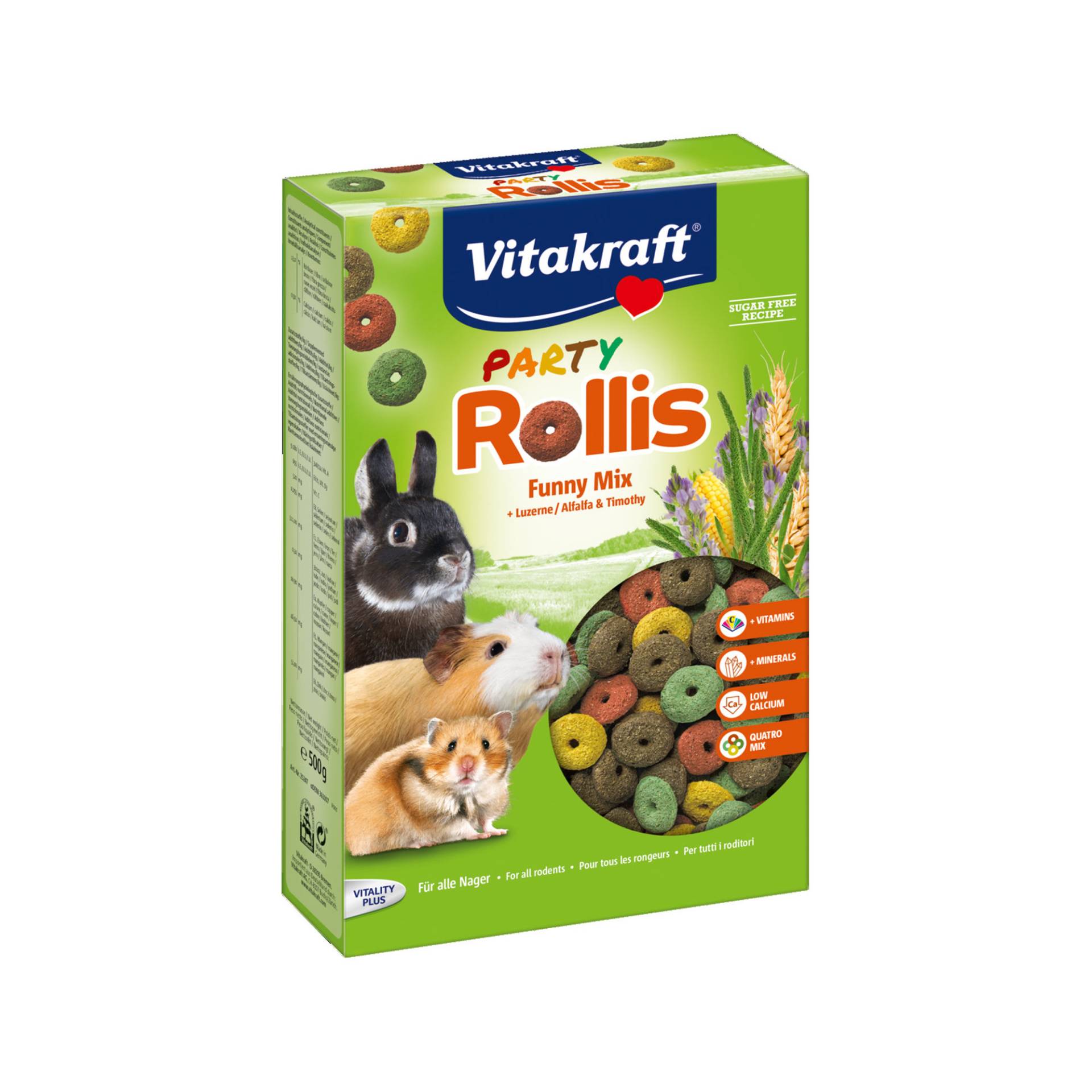 Vitakraft Party Rollis Kaninchen & Nagetier - 500 g von Vitakraft
