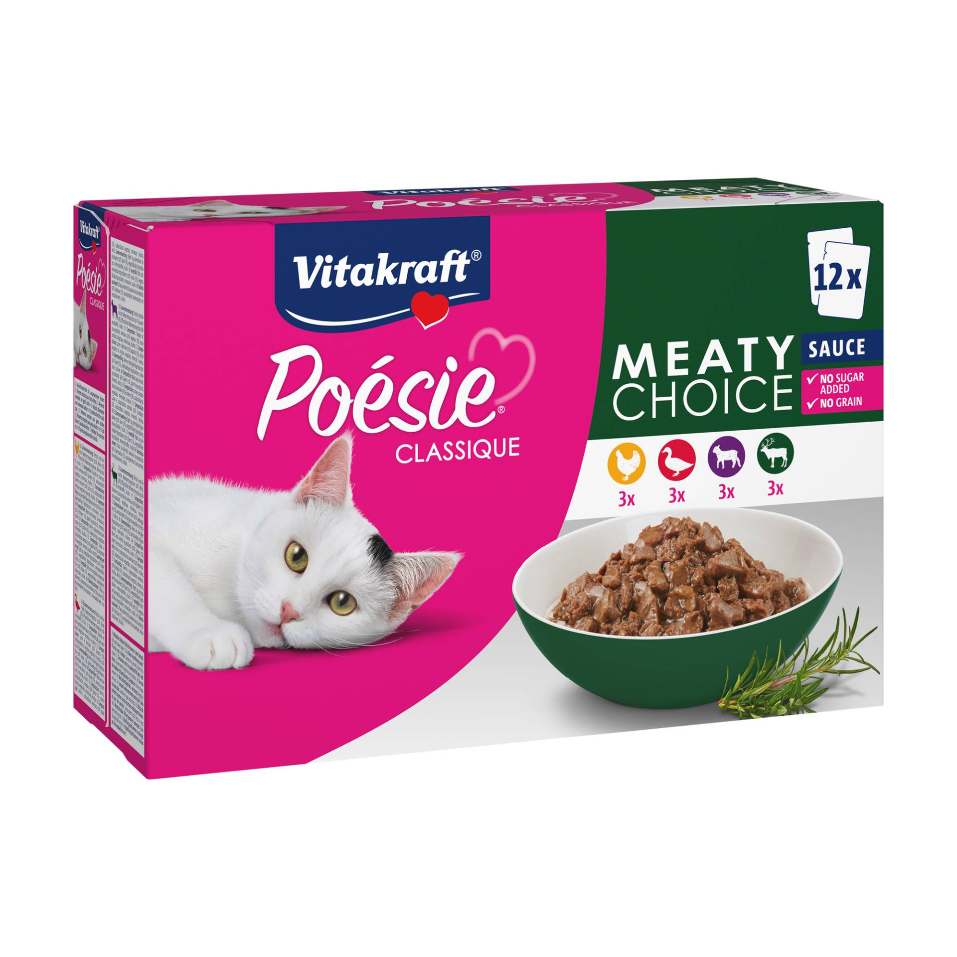 Vitakraft Poésie® Classique Meaty Choice - 12 x 85 g von Vitakraft