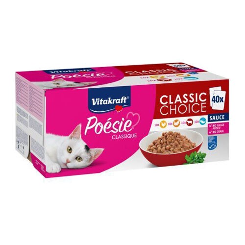 Vitakraft Poesie Classique Classic Choice Megapack - 40 x 85 g Vitakraft Poesie Classique Classic Choice Megapack - 40 x 85 g von Vitakraft