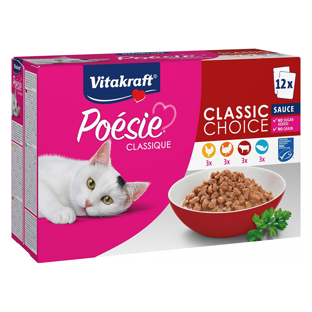 Vitakraft Poésie Classic Sauce Mixpaket - 12 x 85 g von Vitakraft