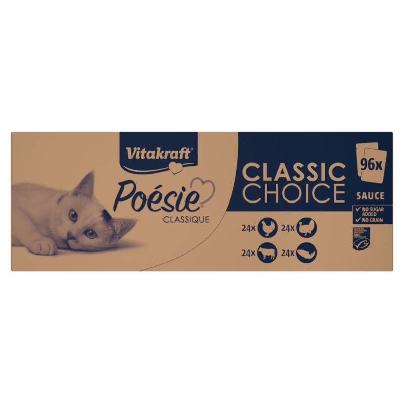 Vitakraft Poésie Classic Sauce Mixpaket - 96 x 85 g von Vitakraft
