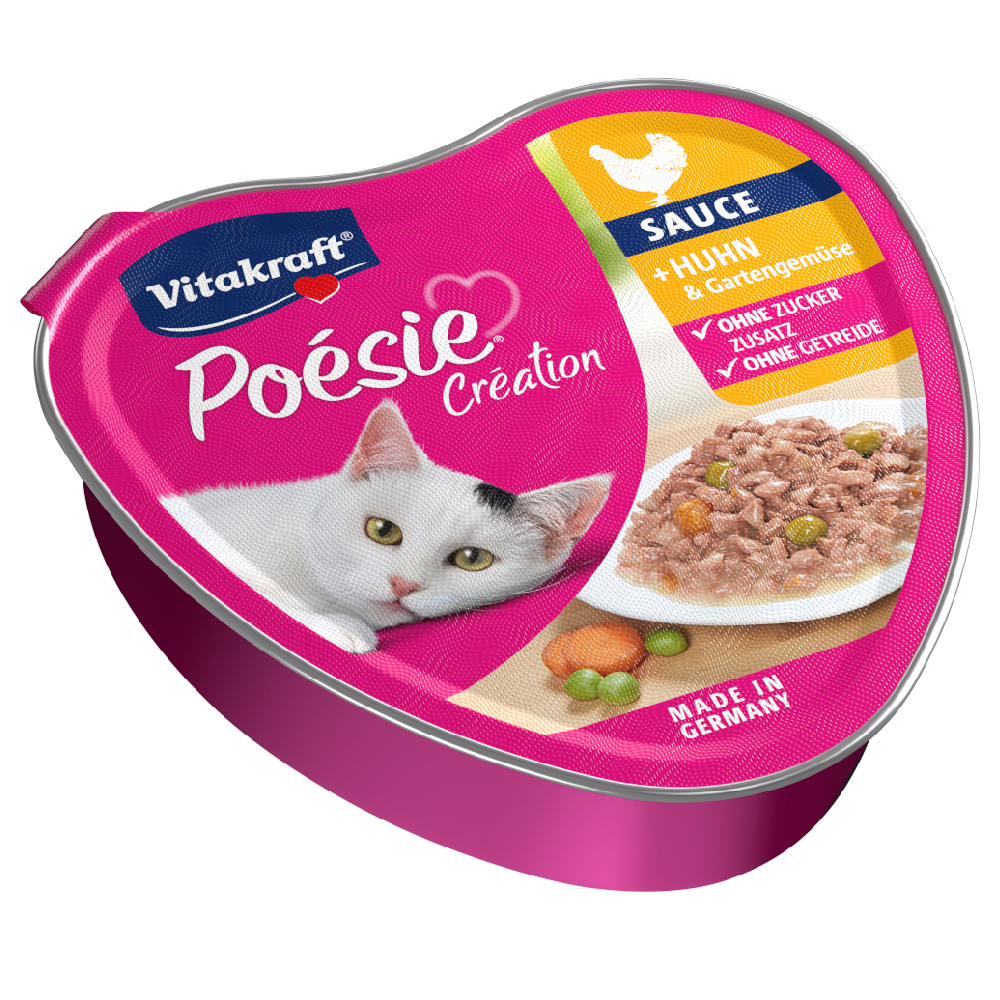 Vitakraft Poésie Création 15 x 85 g - Huhn & Gemüse in Sauce Vitakraft Poésie Création 15 x 85 g - Huhn & Gemüse in Sauce von Vitakraft