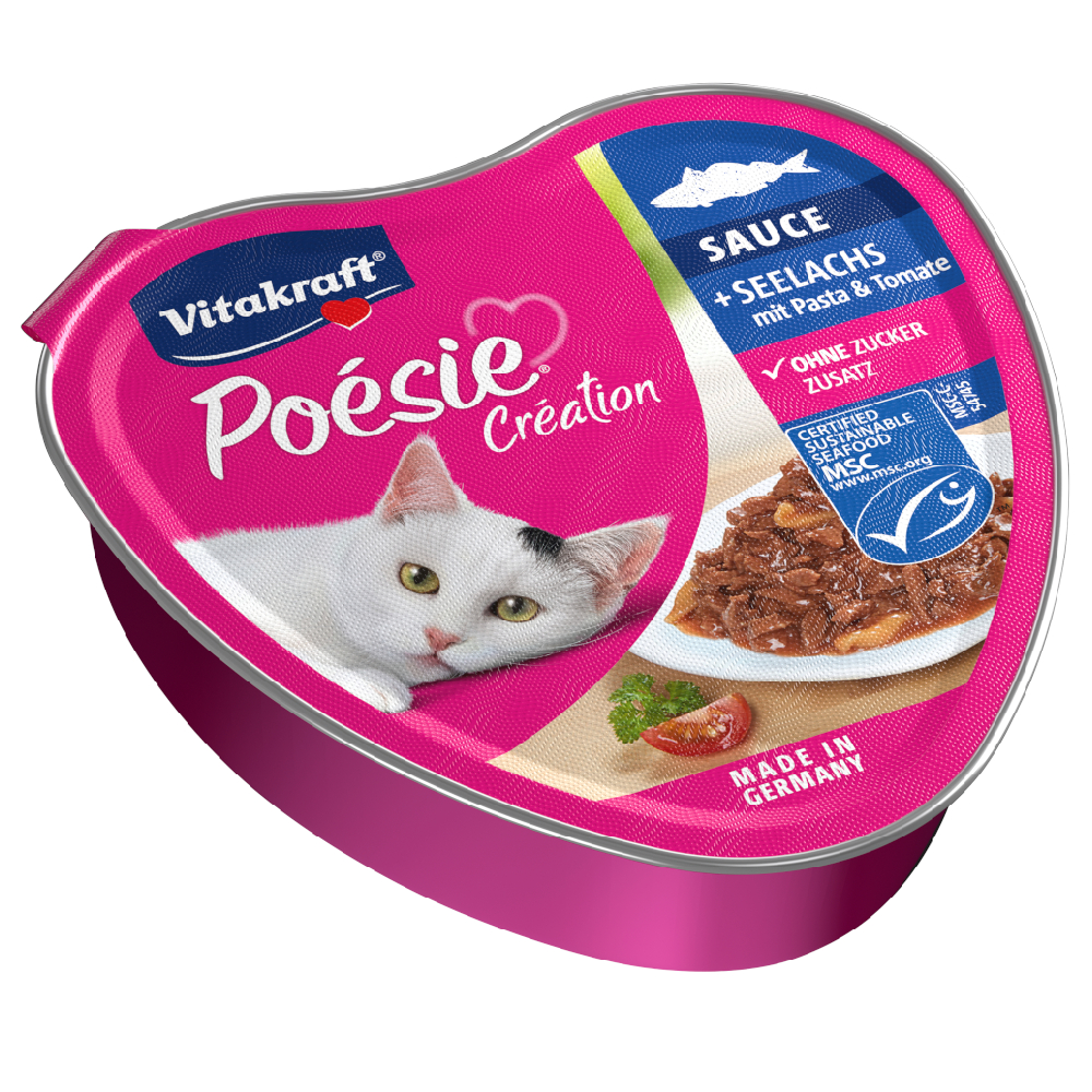 Vitakraft Poésie Création 15 x 85 g - Seelachs mit Pasta Vitakraft Poésie Création 15 x 85 g - Seelachs mit Pasta von Vitakraft