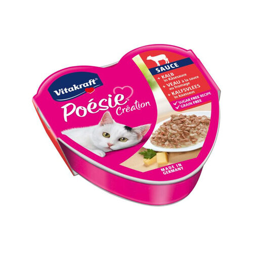 Vitakraft Poésie Création - Kalbfleisch in Käsesoße - 15 x 85g von Vitakraft