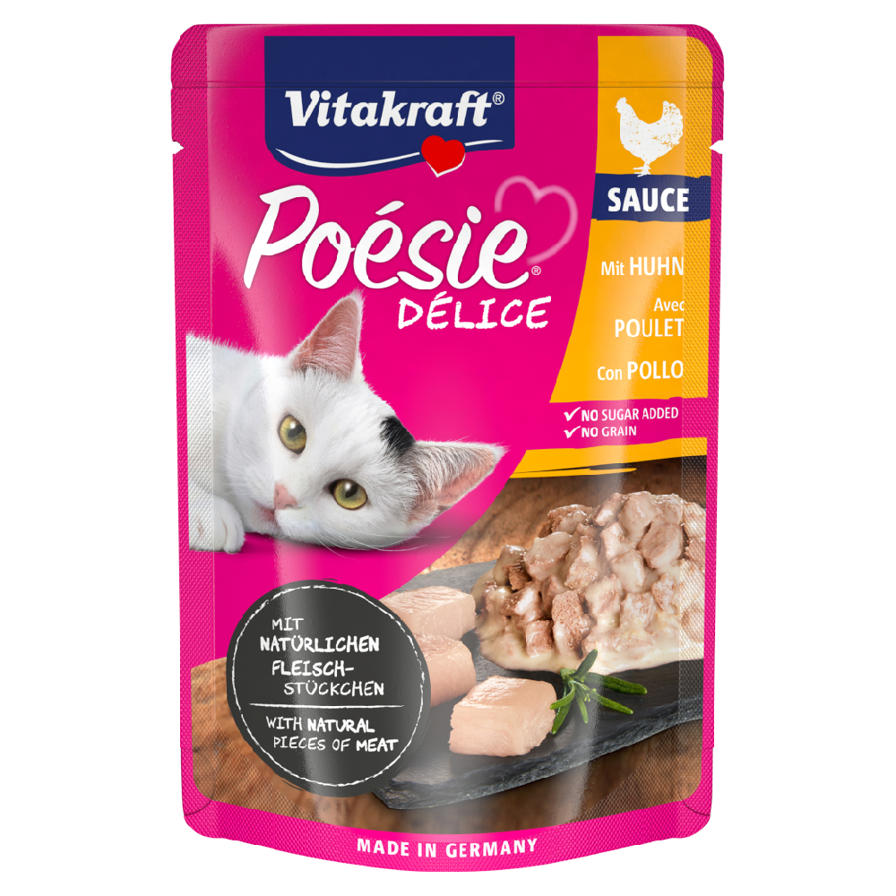 Vitakraft Poésie Délice 23 x 85 g - Huhn Vitakraft Poésie Délice 23 x 85 g - Huhn von Vitakraft