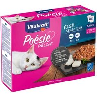 Vitakraft Poésie Delice Adult 6x85g Fisch, in Sauce von Vitakraft