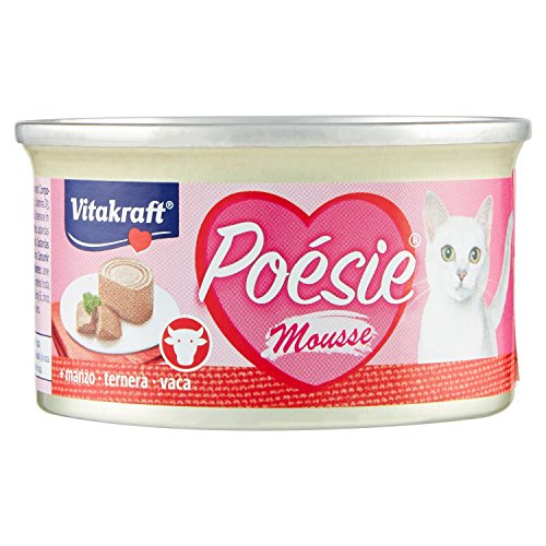 Vitakraft - Poésie Mousse, Dünne und zarte Mousse für Ihre Katze, Rindersorte - 85g von Vitakraft