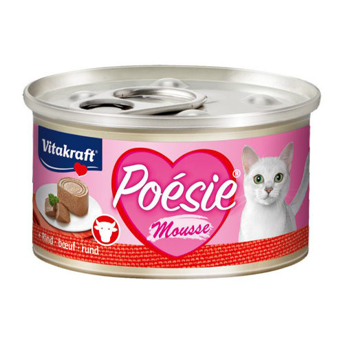 Vitakraft Poésie Mousse Katzenfutter - Dosen - Rind - 12 x 85 g von Vitakraft