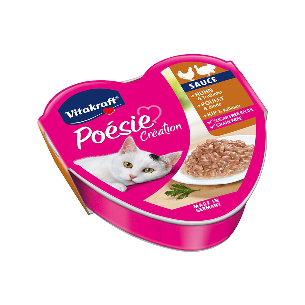 Vitakraft Poésie - Schälchen - Huhn & Pute in Sauce - 15 x 85 g Vitakraft Poésie - Schälchen - Huhn & Pute in Sauce - 15 x 85 g von Vitakraft