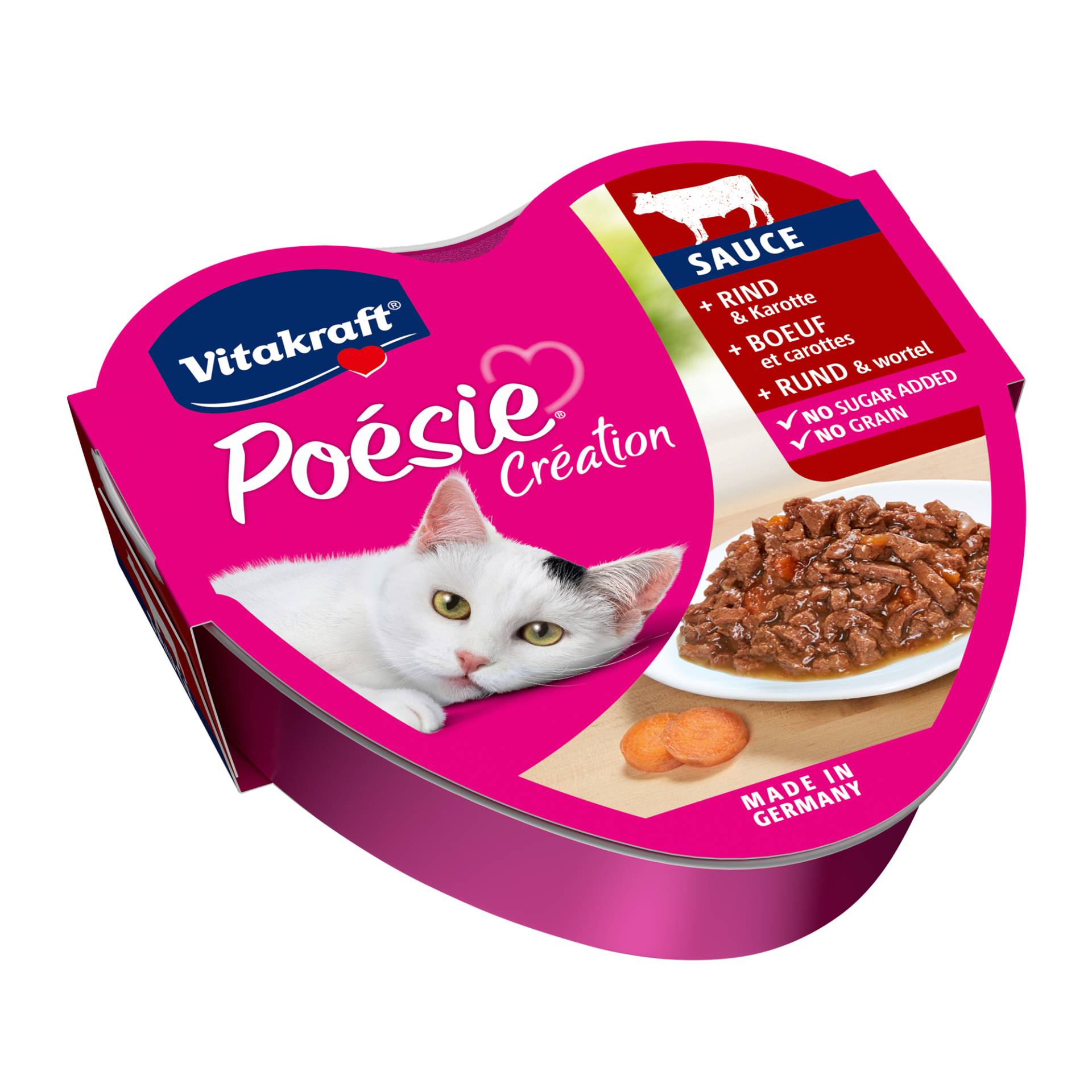 Vitakraft Poésie - Schälchen - Rind & Karotte in Sauce - 15 x 85 g Vitakraft Poésie - Schälchen - Rind & Karotte in Sauce - 15 x 85 g von Vitakraft