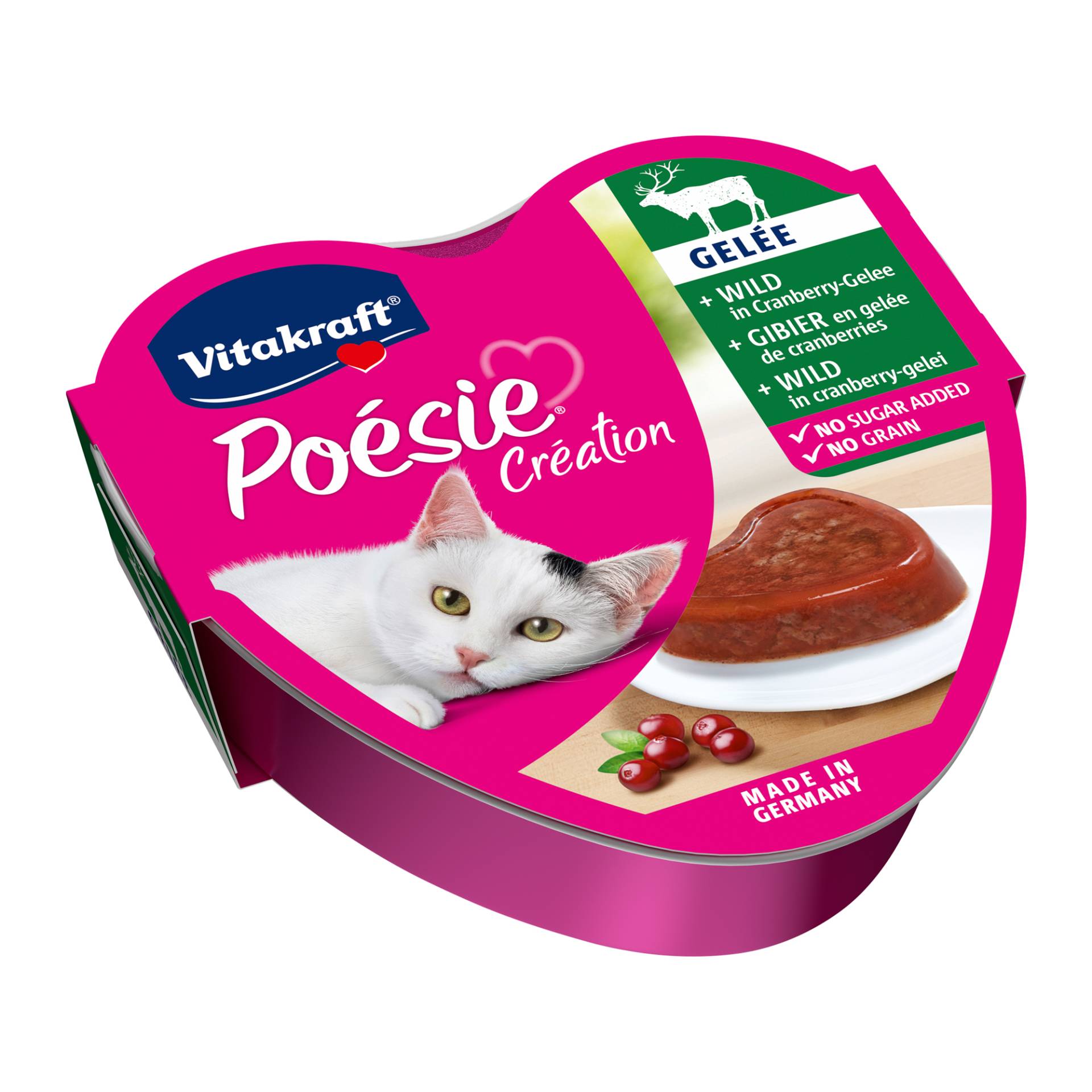 Vitakraft Poésie - Schälchen - Wild in Cranberry-Gelee - 15 x 85 g Vitakraft Poésie - Schälchen - Wild in Cranberry-Gelee - 15 x 85 g von Vitakraft