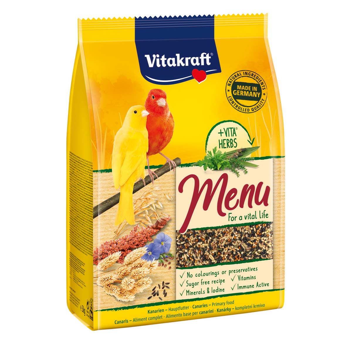 Vitakraft Premium Menü Kanarienvögel 4x3kg von Vitakraft
