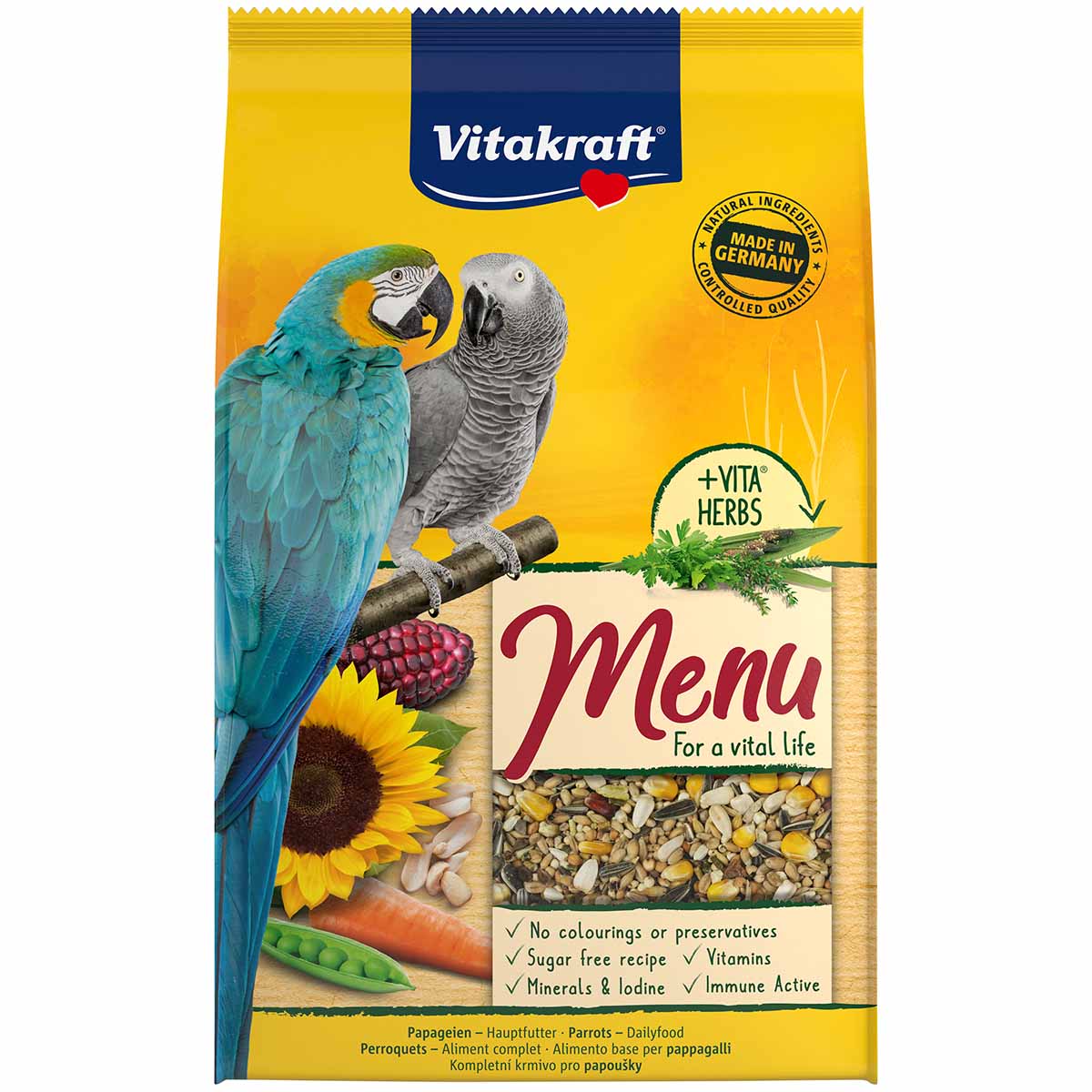 Vitakraft Premium Menü Papagei 5x1kg Vitakraft Premium Menü Papagei 5x1kg von Vitakraft