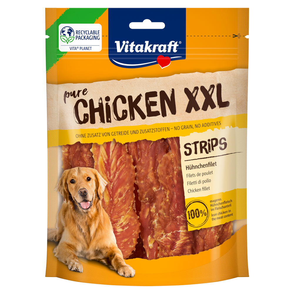 Vitakraft Pure Chicken XXL Strips Hühnchenfilet - 250 g von Vitakraft
