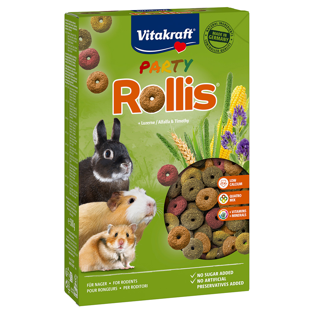 Vitakraft Rollis Party für Nager - 2 x 500 g von Vitakraft