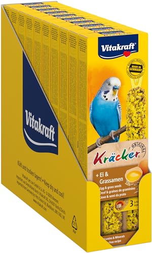 Vitakraft Sittich Kräcker mit Ei, Vogelsnack (10 x 54g) von Vitakraft