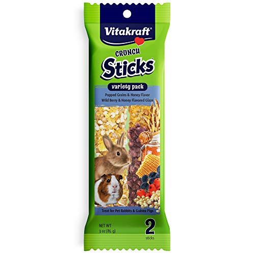 Vitakraft Crunch Sticks Kausnacks für Kaninchen und Meerschweinchen - Wildbeere - Unterstützt gesunde Zähne Vitakraft Crunch Sticks Kausnacks für Kaninchen und Meerschweinchen - Wildbeere - Unterstützt gesunde Zähne von Vitakraft