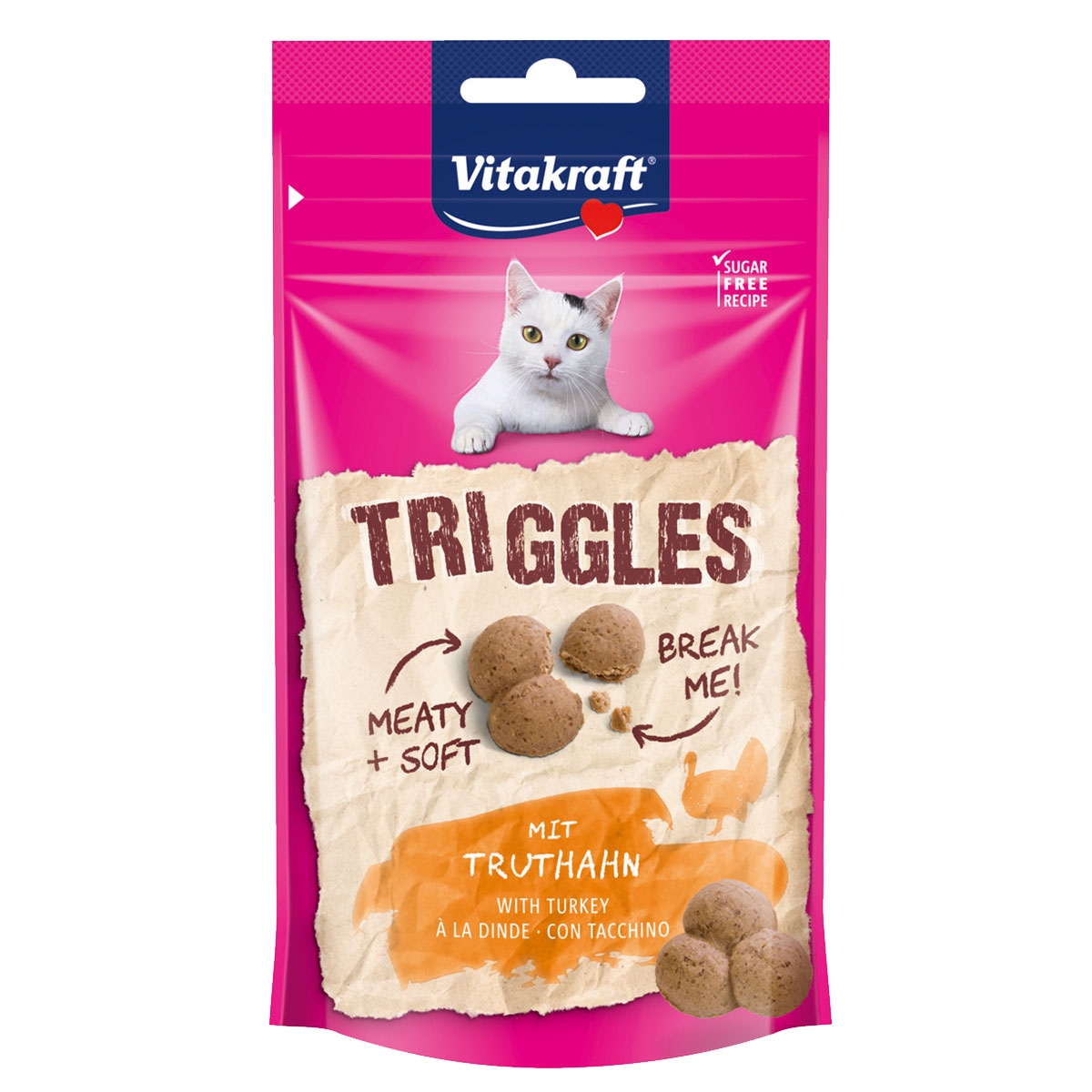 Vitakraft Triggles mit Truthahn 9x40g Vitakraft Triggles mit Truthahn 9x40g von Vitakraft