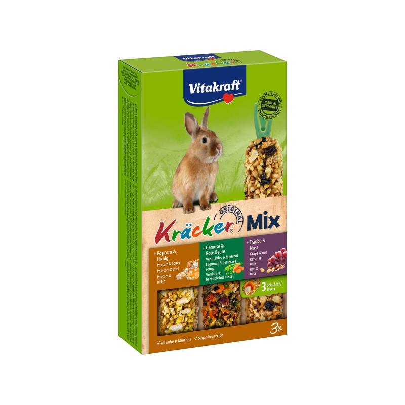 Vitakraft Trio-Mix Kanichen Popcorn, Gemüse & Nüsse - 160 g von Vitakraft